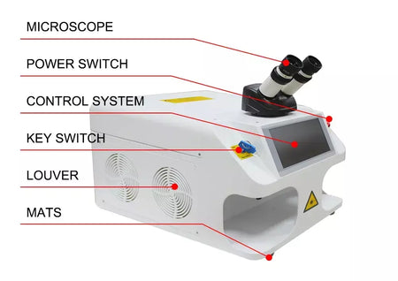 Hunst jóias máquina de solda a laser 80w solda mini soldador a laser de fibra portátil para ouro prata titânio anéis colar metal