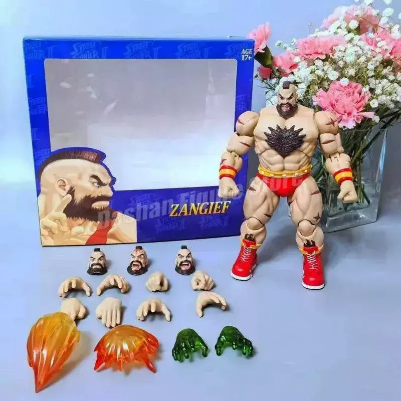 Tempestade brinquedos rua lutador figura de ação st wangief figuras coleção os desafadores finos aangief estatueta modelo móvel brinquedos