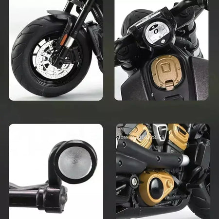 1:12 sportster modelo de brinquedo motocicletas liga diecast nijia ZX-6R motos som luz absorção choque pneus borracha crianças presente