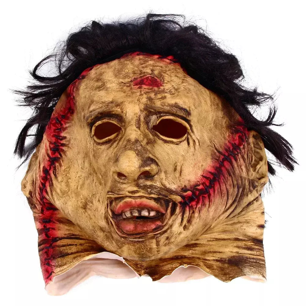 Texas motosserra massacre leatherface máscara halloween horror fantasia vestido festa cosplay máscaras de látex festa de halloween supp