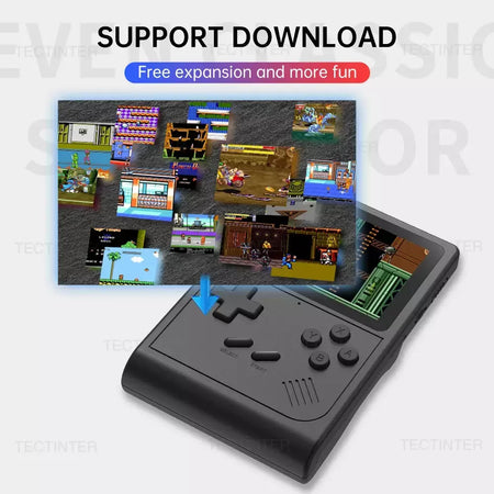 Gb300 portátil jogador de jogo portátil tela de 3.0 polegadas tv console de videogame saída av console de jogo retro embutido 8g 6000 + jogos