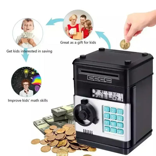 Cofre para Crianças, Brinquedos Anti-drop, Jogar em Casa, Senha de Segurança, Meninos e Meninas
