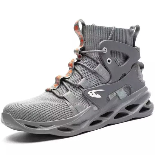 Tênis masculinos leves à prova de punção, sapatos de aço, botas indestrutíveis