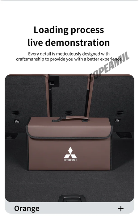 Caixa organizadora de porta-malas de carro, caixa traseira, armazenamento de arrumação, para mitsubishi outlander pajero asx colt lancer l200 triton ralliart