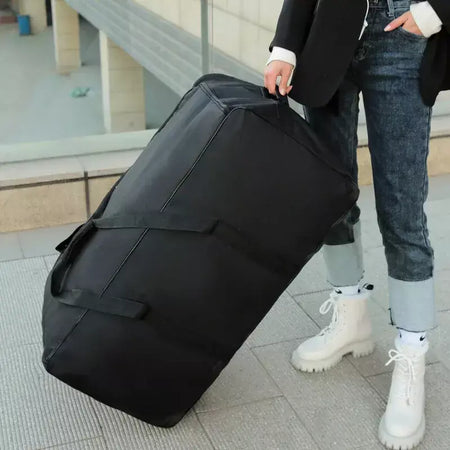 Sacos de roda dobráveis saco de armazenamento de bagagem com rodas grande capacidade carry on bagagem transportadora expansível trole mala