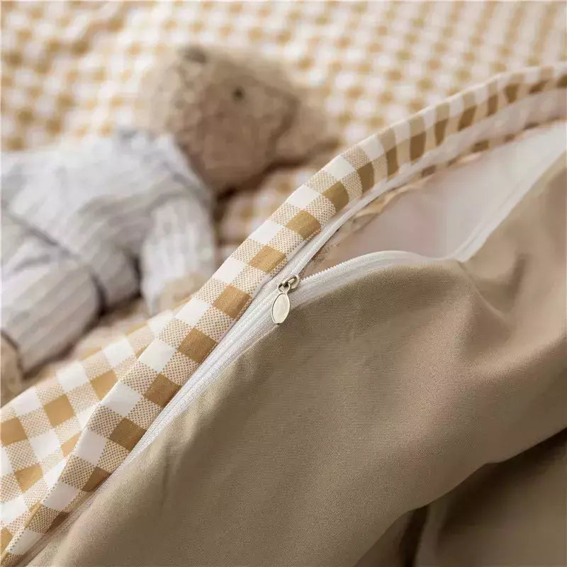 Preto branco pequenos verifica impresso conjunto de cama floral capa edredão fronha conjunto cama folha colcha único rainha rei tamanho