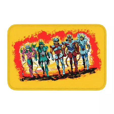 Personalizado cavaleiros do zodíaco saint seiya pegasus fantasia capacho tapete antiderrapante banheiro cozinha garagem tapete 40*60cm