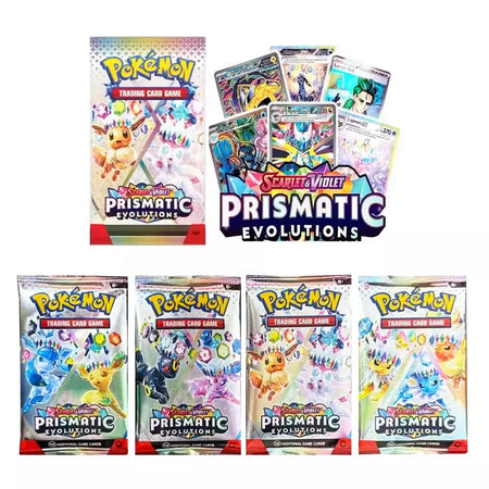 Novo 36/40 pçs caixa pokemon cartão escarlate & violeta evoluções prismáticas inglês impulsionador batalha carte negociação cartões de coleção presentes