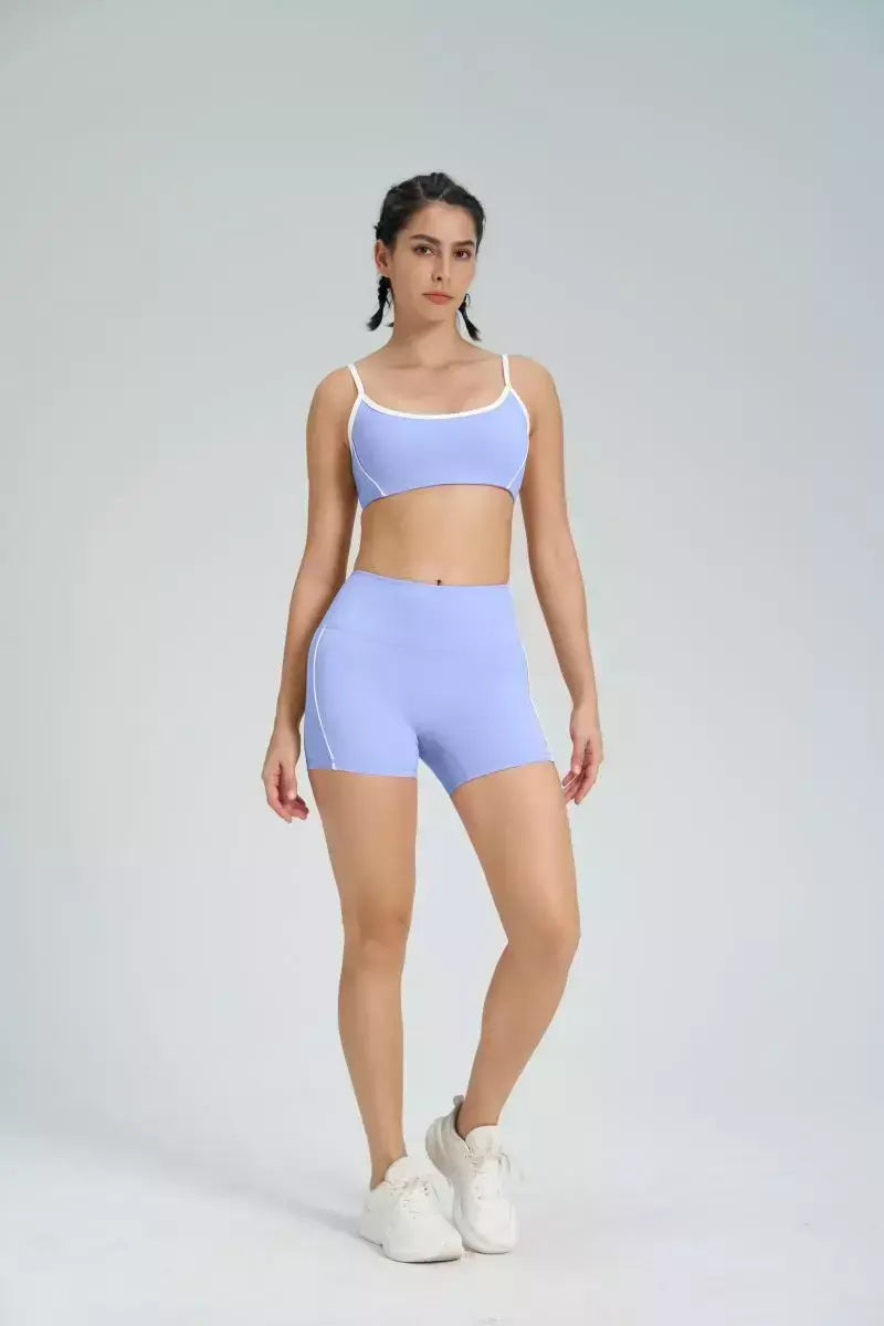 Terno de Yoga Patchwork de duas peças para mulheres, cintura alta Flare Leggings, roupas de treino Fitness Sportswear agasalho