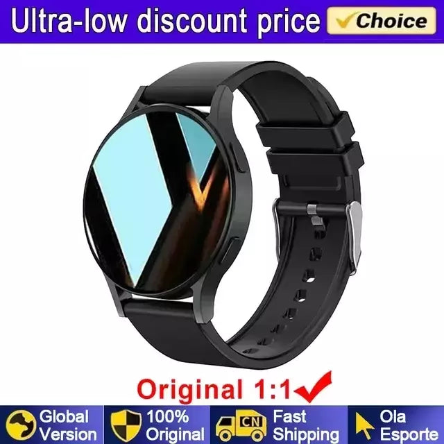 Samsung-Galaxy Smartwatch para homens e mulheres, monitoramento de saúde AMOLED, relógio impermeável, assistente de voz, chamada Bluetooth, relógio inteligente, 2022
