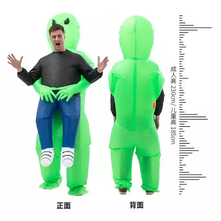 Adulto alienígena inflável traje crianças festa cosplay traje engraçado terno anime fantasia vestido de halloween para mulher