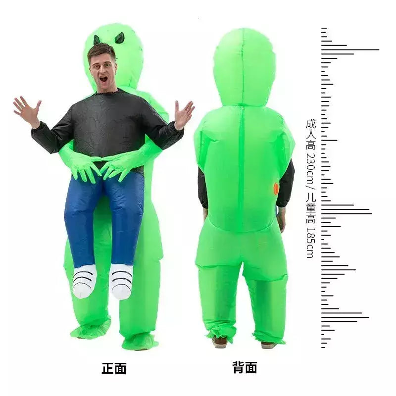 Adulto alienígena inflável traje crianças festa cosplay traje engraçado terno anime fantasia vestido de halloween para mulher