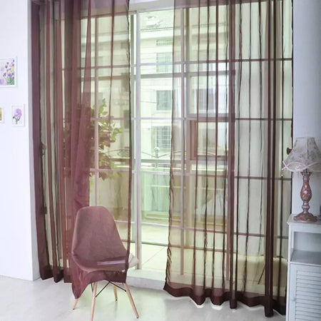 Romântico Quarto Gaze Cortina, Sala, Home Decor, Janela Sheer, Voile Cortinas, Janelas Tulle, Cortinas de porta