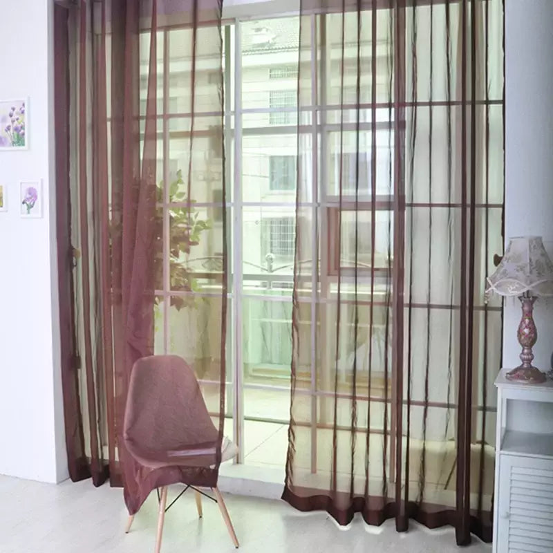 Romântico Quarto Gaze Cortina, Sala, Home Decor, Janela Sheer, Voile Cortinas, Janelas Tulle, Cortinas de porta