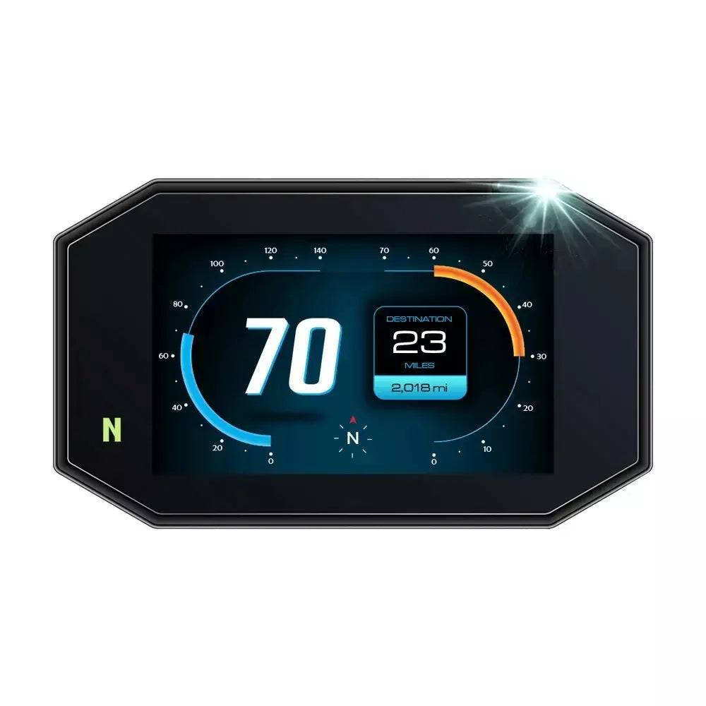Para royal enfield meteor 350 2021 scratch cluster tela tft lcd ultra-clara anti-reflexo filme de proteção de instrumento de motocicleta