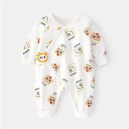 Algodão bebê recém-nascido menina menino macacão impressão infantil macacão casual roupas recém-nascidos para meninas meninos primavera outono roupas novo 0-6m