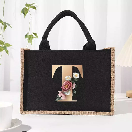 Bolsa de lona preta de linho, Saco Commuter Interior impermeável, Saco de armazenamento de grande capacidade