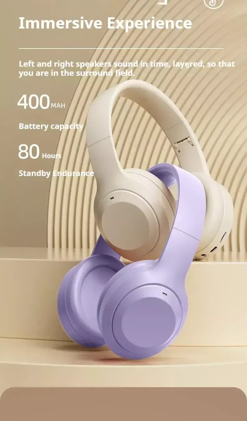 # Sem fio bluetooth 5.3 fones de ouvido sobre a orelha alta fidelidade estéreo verdadeiro esporte gamer fone tf/aux leitor música com hd microfone presentes