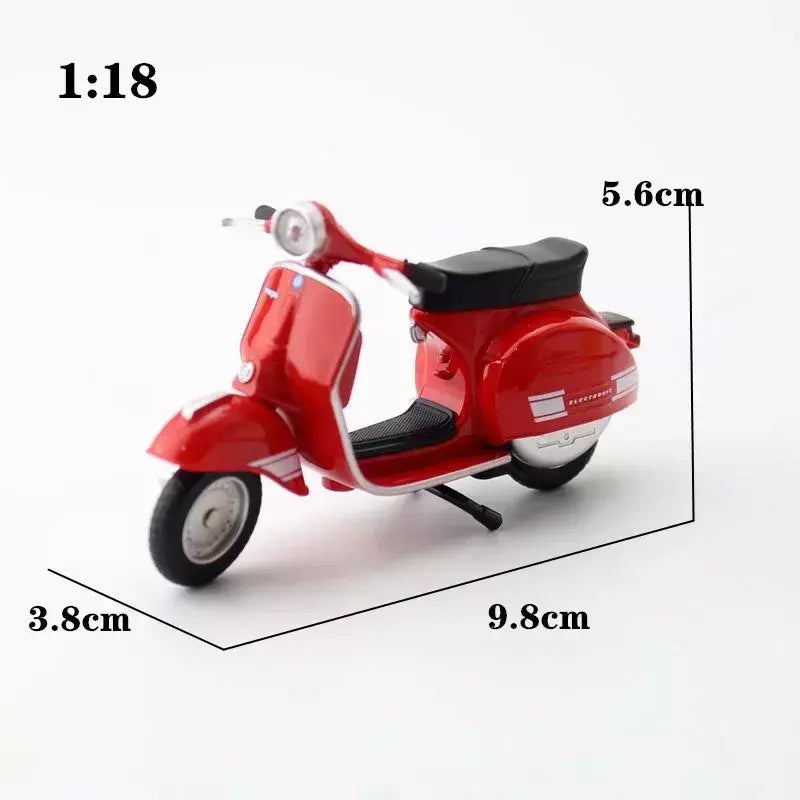 Motocicleta liga e plástico modelo brinquedo, Caipo GSX-R1000 YZF-R1 Vespa 200, 1:18
