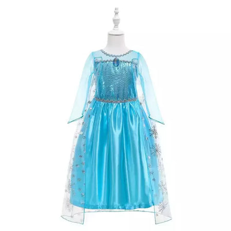 Elsa anna vestidos de princesa meninas malha lantejoulas vestido crianças cosplay neve rainha trajes halloween carnaval festa aniversário vestidos