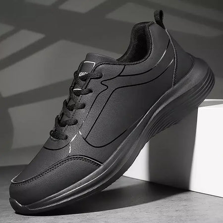 Novos homens tênis de corrida inverno quente masculino tênis antiderrapante respirável sapatos de caminhada rendas até sapatos casuais macios leves