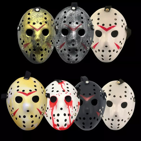 1 Pçs/lote Black Friday NO.13 Jason Máscara Voorhees Freddy Hockey Festival Festa Halloween Masquerade Máscaras Acessórios de Festa