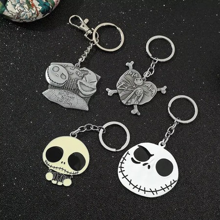 Disney o pesadelo antes do natal chaveiro filme figura jack skellington chaveiros masculino férias jóias acessórios
