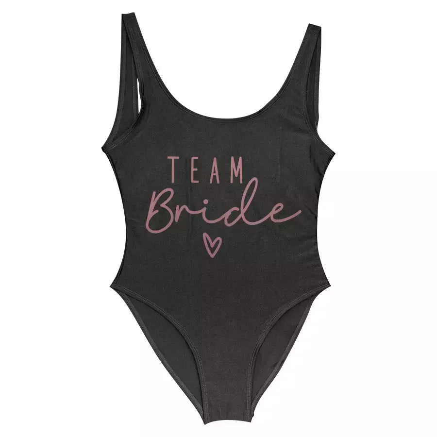Fato de banho feminino com estampa dourada, squad, festa de solteira, moda praia verão, 1 pc, S a 3XL