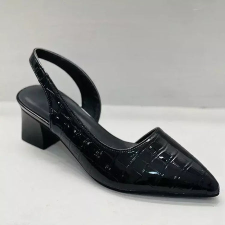 Mulheres apontou dedos bombas meados de salto grosso sandálias estilingue sapatos verão nova mulher do vintage senhora sandálias femininas chinelos sapatos