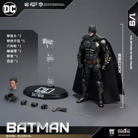 Novo original fondjoy bruce wayne batman figura tático batuit batman liga da justiça figuras detetive quadrinhos 1/9 pvc brinquedo do miúdo