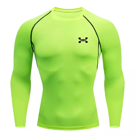 Camisa respirável Rashguard de compressão masculina, ajuste seco, camiseta esportiva MMA Fitness Gym, camisa de corrida, alta qualidade