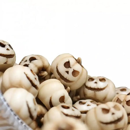 20 pçs resina decorações de abóbora de halloween-mini abóboras reutilizáveis assustadoras criativas e interessantes ornamentos de jardim