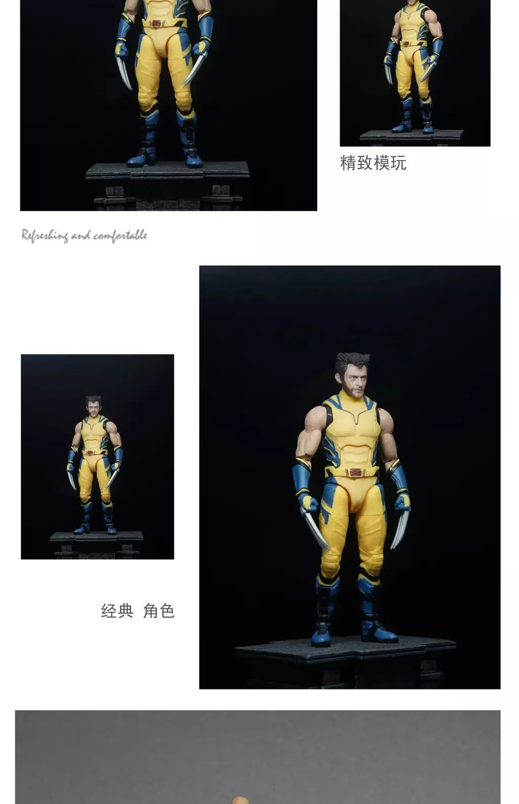 Em estoque manipula estúdio 1/12 wolverine braços substituíveis modelo acessório apto para ml lobo tio hugh jackman figura de ação decorações
