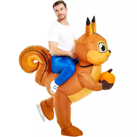 Adulto galo inflável traje engraçado unicórnio elk animais terno inflável halloween carnaval meio corpo explodir terno para cosplay