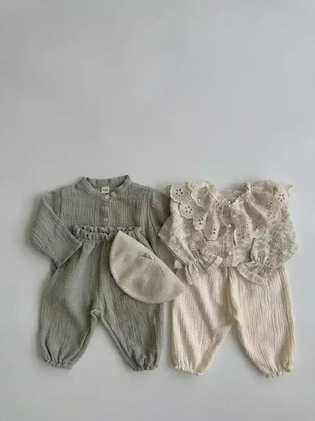 Calças de bebê de algodão orgânico recém-nascidos outono primavera verão inverno bonito impressão macia musselina roupas calças pantalons capris