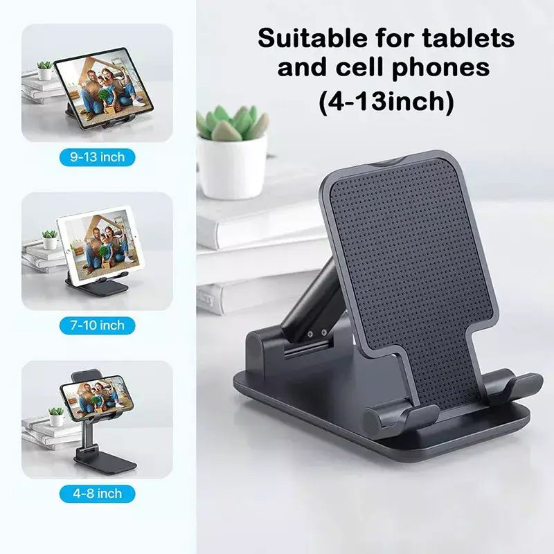 Dobrável abs desktop suporte do telefone móvel para ipad iphone 16 15 smartphone suporte tablet mesa celular suporte portátil