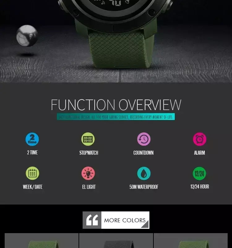Skmei 1426 montre masculino despertador moda relógio digital relogio masculino esporte relógio masculino marca de luxo 5bar relógios à prova dwaterproof água
