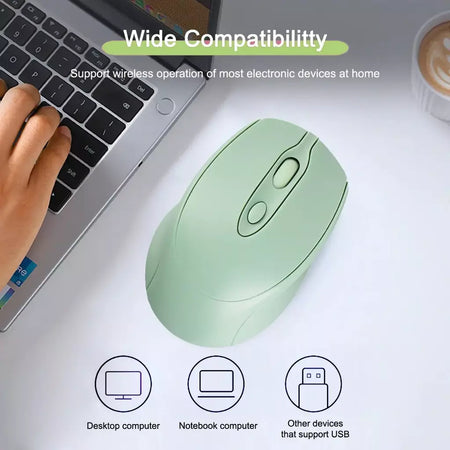 Rato de jogo sem fio recarregável 2.4g bluetooth-mouse sem fio usb silencioso gamer ratos para computador portátil mac tablet