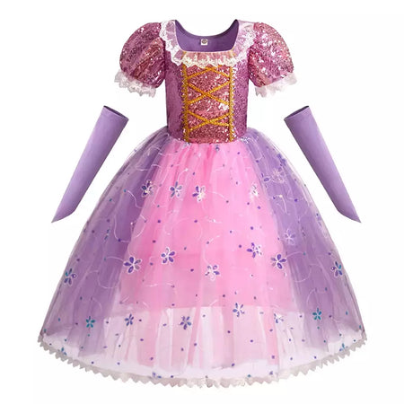 Crianças elsa ariel traje meninas quarta-feira dança disfarce crianças rapunzel vestido elegante barbi cosplay halloween fantasia 3-12t