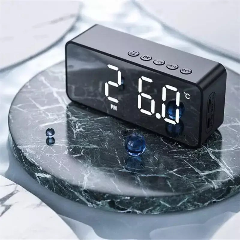 Altifalante Sem Fio Bluetooth Pequeno Mini Despertador Canhão Portátil Mini Voz Transmita o Cartão Insert Veicular Sistema De Áudio W