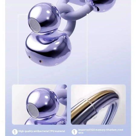 Xiaomi sem fio bluetooth q71 clip-on fones de ouvido alta qualidade som display led música esportes fone de ouvido