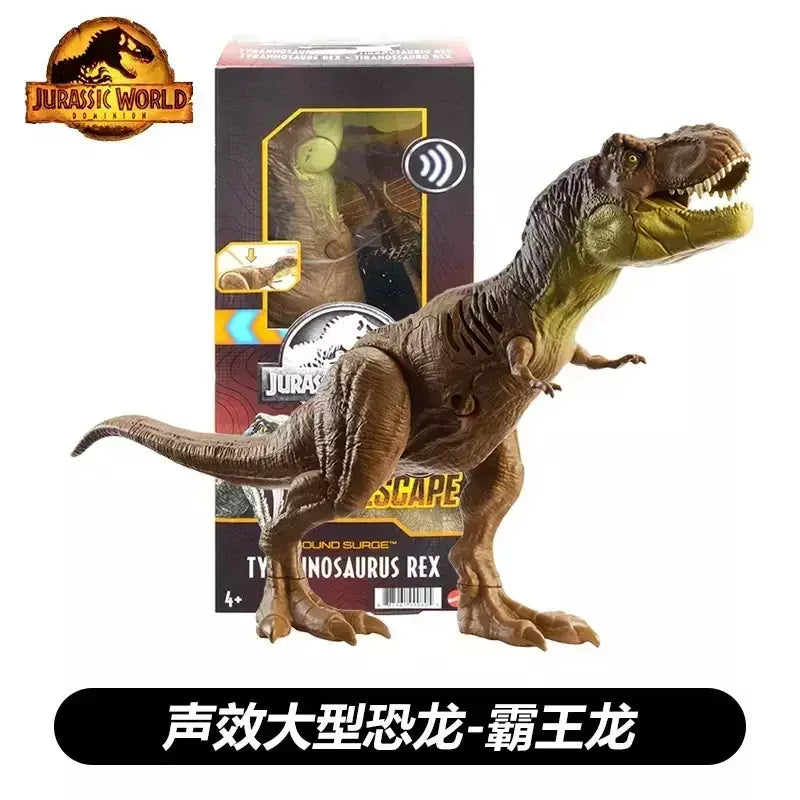 Figura de ação jurássica do dinossauro do mundo para crianças, brinquedos originais para meninos, Tiranossauro Rex, Tiranossauro Rex, Giganotossauro, Figura Anime