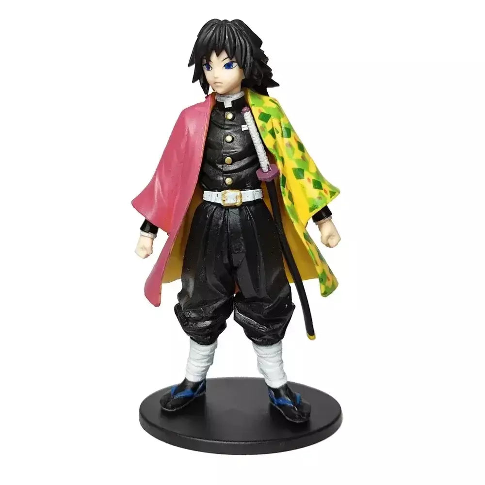 Anime figura demônio slayer figuras kimetsu não yaiba boneca tanjiro nezuko zenitsu estatueta inosuke guerreiro figura de ação modelo brinquedos