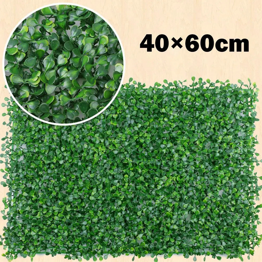40x60cm paredes de plantas artificiais folhagem hedge grama esteira painéis de vegetação cerca decoração de casa plantas falsas jardim gramado simulado