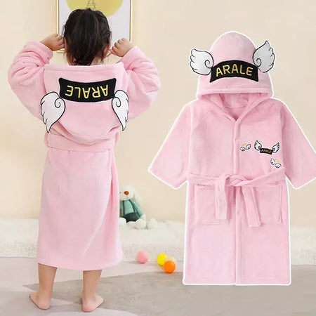 Roupão de Banho Criança, Robe Banho Infantil Absorvente Macio, Roupa Banho Bebé, Toalha com Capuz Infantil, Artigos Banheiro, Roupão Praia Piscina Menino Menina, Pijama Lar