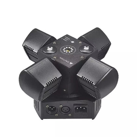 Controle remoto led feixe de luz cabeça móvel dmx vermelho & verde laser âmbar flash efeito iluminação dj discoteca festa luzes palco