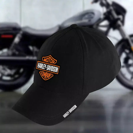 Carro 3d chapéu língua de pato para harley davidson sportster crachá boné moto boné de beisebol ajustável casual caminhão hip hop chapéu