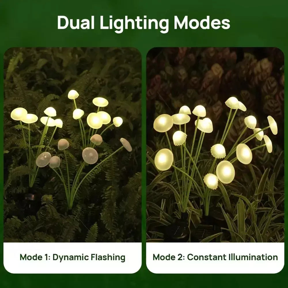 Luzes solares ao ar livre led solar cogumelo gramado luzes à prova dwaterproof água festa quintal pátio caminho lâmpada medusa para decoração de jardim