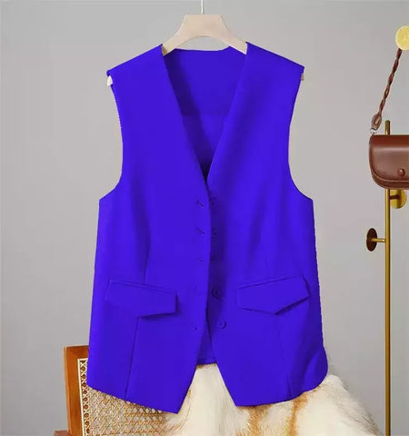 Colete vintage sem mangas feminino, Casacos elegantes, Casacos, Roupa casual, Monocromática, Streetwear, Primavera, Verão, Outono, Vestuário