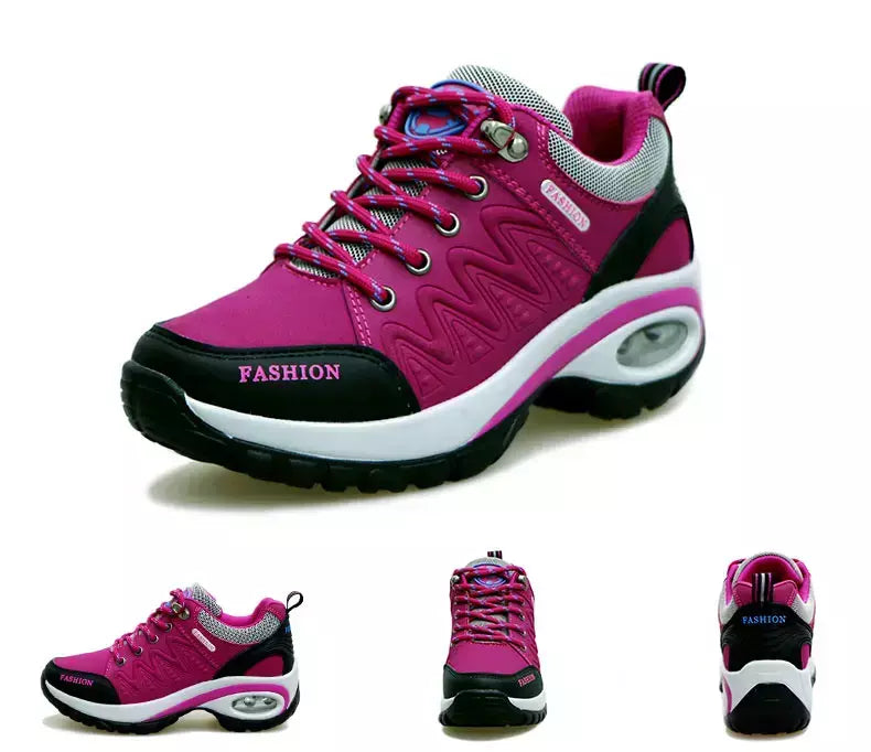 Mulheres sapatos esportivos plataforma tênis moda caminhadas ao ar livre antiderrapante sapatos casuais baixo superior tênis de corrida calçados femininos